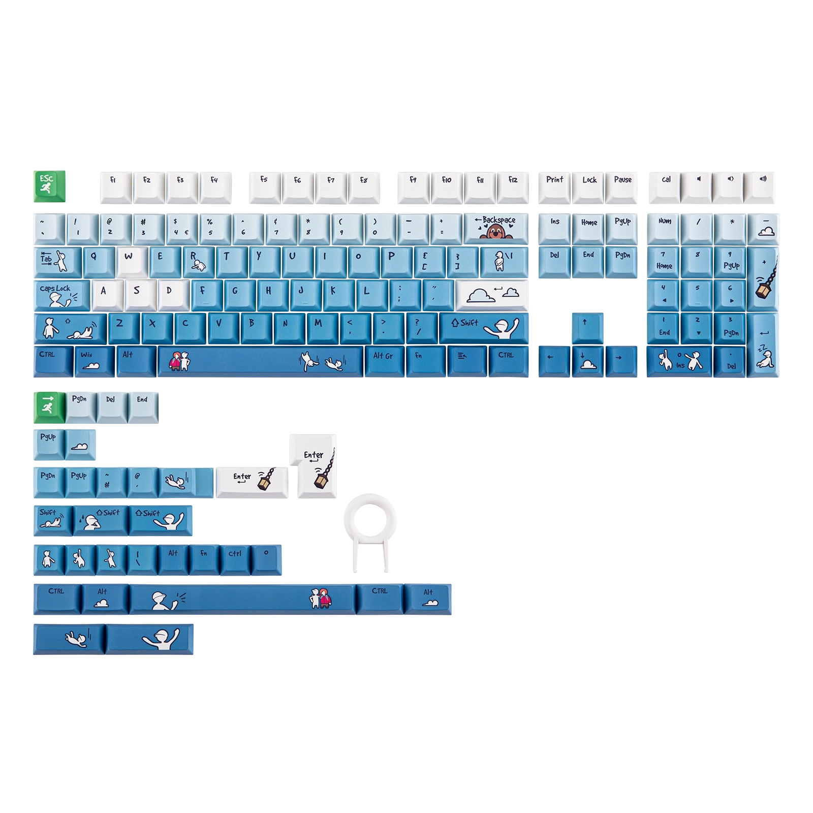 EPOMAKER × Human Fall Flat FALLEN Series Keycap Set