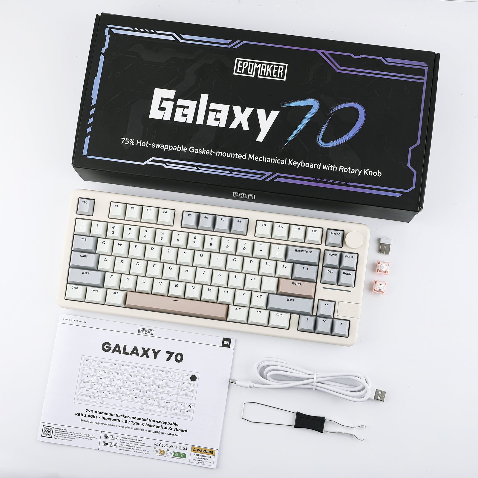【新品】 Epomaker Galaxy 70 グレー Epomaker Galaxy70 – epomaker