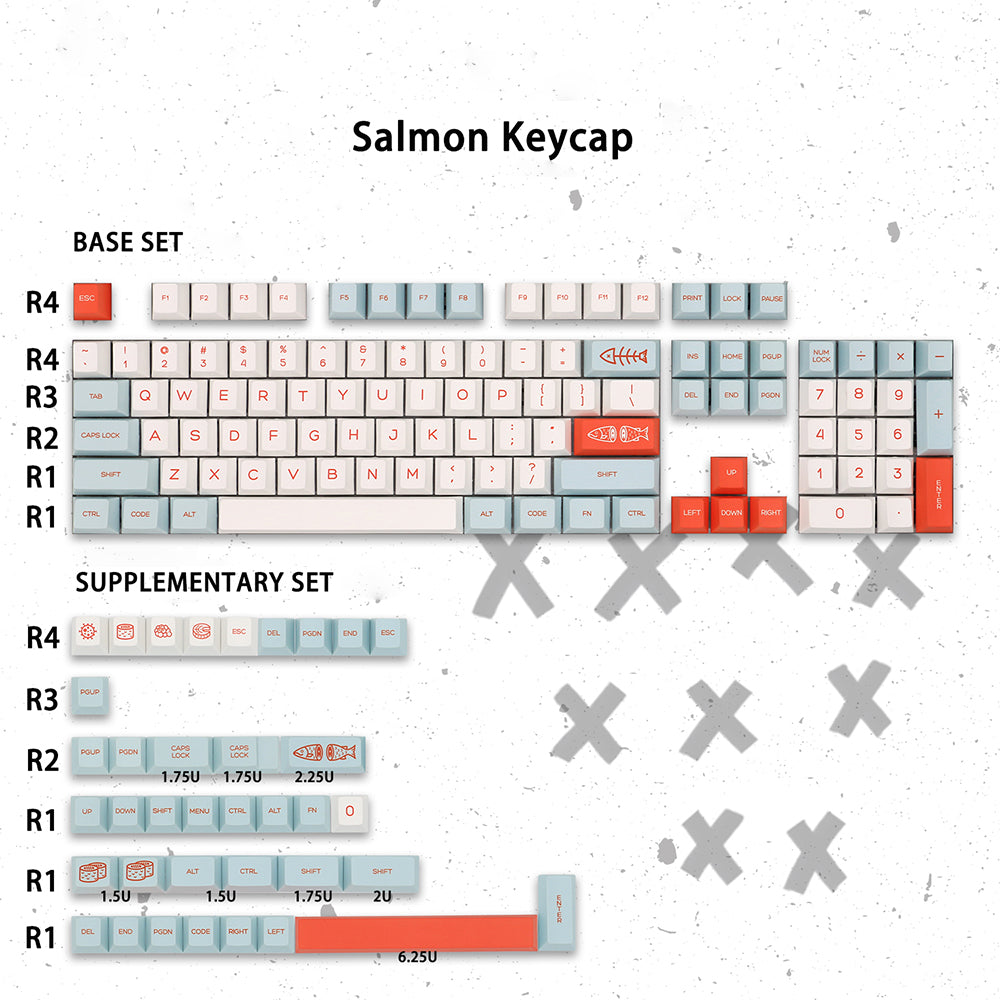 Epomaker Salmon Keycaps Set